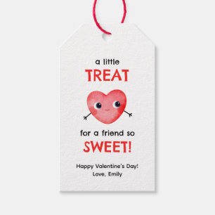A little treat for a friend so sweet little heart gift tags