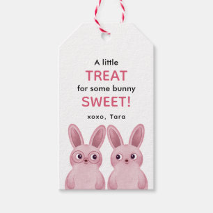 A little treat for some bunny sweet girl's party gift tags