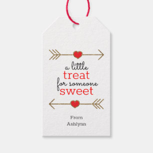 a Little Treat for Someone Sweet Valentines Day Gift Tags