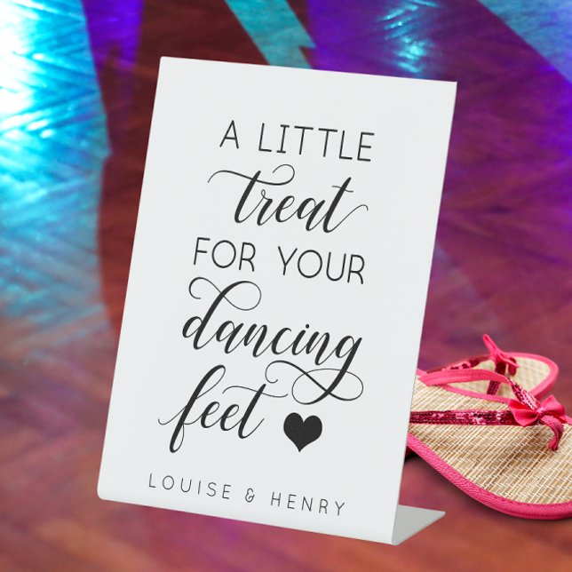 A Little Treat For Your Dancing Feet Flip Flop Pedestal Sign (Creator Uploaded)