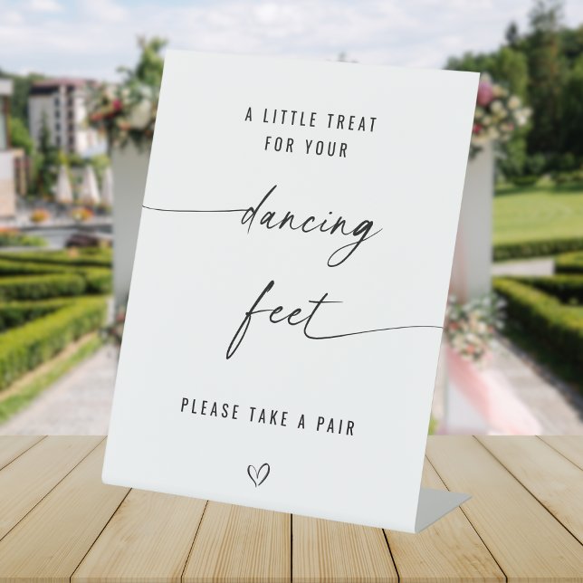 A Little Treat For Your Dancing Feet Wedding Pedestal Sign (Creator Uploaded)