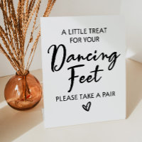 A Little Treat For Your Dancing Feet Wedding Sign