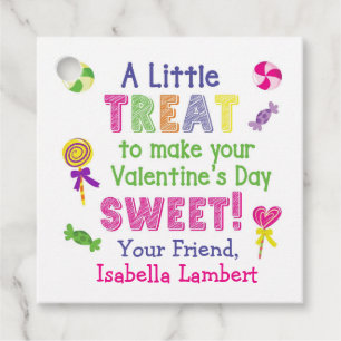 A Little Treat to Make Your Valentine's Day Sweet Favour Tags