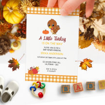 A Little Turkey Baby Shower Fall Thanksgiving 