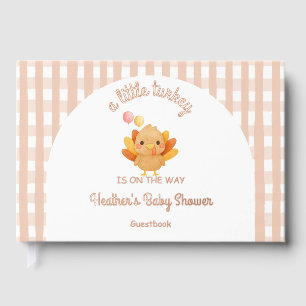 A Little Turkey Is On The Way Foil Guest Book