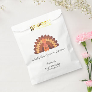 A Little Turkey Thanksgiving Baby Shower Favour Bags