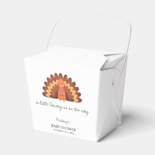 A Little Turkey Thanksgiving Baby Shower Favour Box