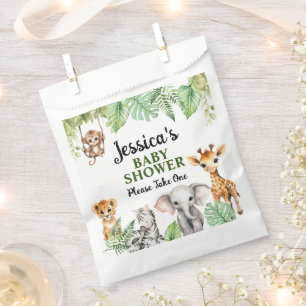 A Little Wild One Baby Shower Favour Bags