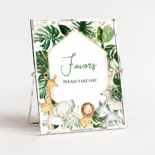 A Little Wild One Baby Shower Favours Sign
