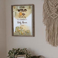 A Little Wild One Bears Woodland Baby Shower