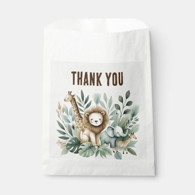 A Little Wild One  Favour Bags (Front)