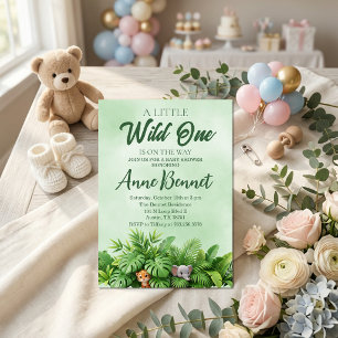 A Little Wild One Is On The Way Baby Shower Invitation