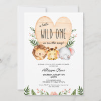 A Little Wild One Is On The Way Baby Shower