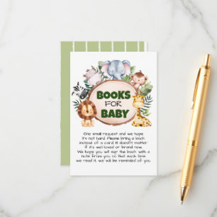 A Little Wild One Safari Books for Baby Enclosure Card