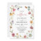 A Little Wildflower Baby Shower Girl Invitation
