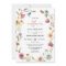 A Little Wildflower Baby Shower Girl Invitation