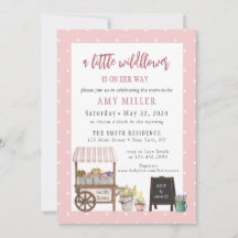 A Little Wildflower Baby Shower Invitation