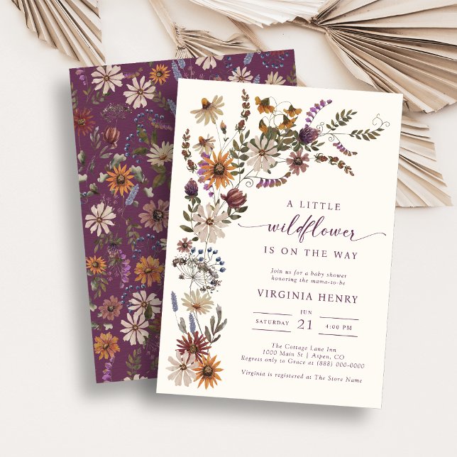 A Little Wildflower Baby Shower Invitation (A Little Wildflower Baby Shower Invitation
)
