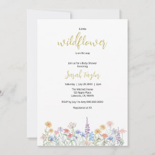 A little Wildflower Baby Shower Invitation
