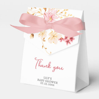 A Little Wildflower Baby Shower Thank You Favour Box