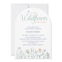 A Little Wildflower Boho Baby Shower Invitation