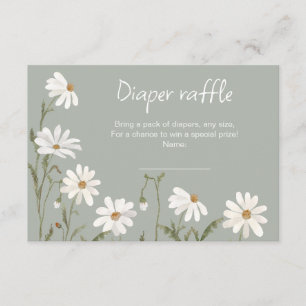 A little wildflower daisy baby shower card
