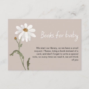 A little wildflower daisy baby shower card