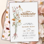 A Little Wildflower Floral Girl Baby Shower Invitation<br><div class="desc">Introducing our cute "A Little Wildflower Floral Girl Baby Shower Invitation" - the perfect choice for a whimsical and nature-inspired celebration! Embrace the beauty of the great outdoors with this charming design that combines the essence of a wildflower baby shower, the delicate allure of florals, and the freshness of spring...</div>