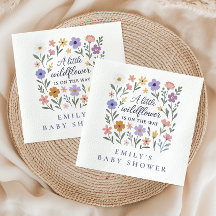 A Little Wildflower Floral Girls Baby Shower