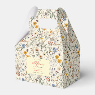 A Little Wildflower Girl Baby Shower Favour Box