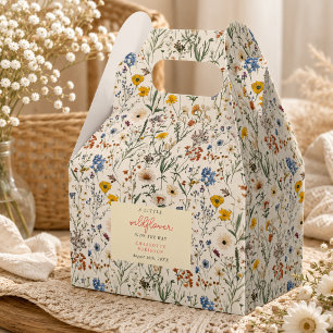 A Little Wildflower Girl Baby Shower Favour Box