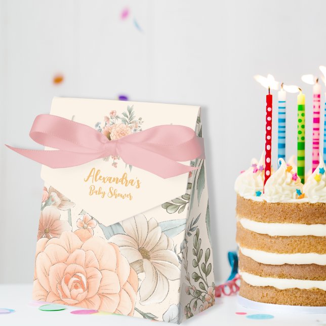 A Little Wildflower Girl Baby Shower Favour Box (Creator Uploaded)