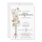 A Little Wildflower Girl Baby Shower Invitation