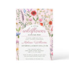 A Little Wildflower Girl Baby Shower Invitation