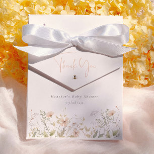 A Little Wildflower Girl Baby Shower Thank You Favour Box