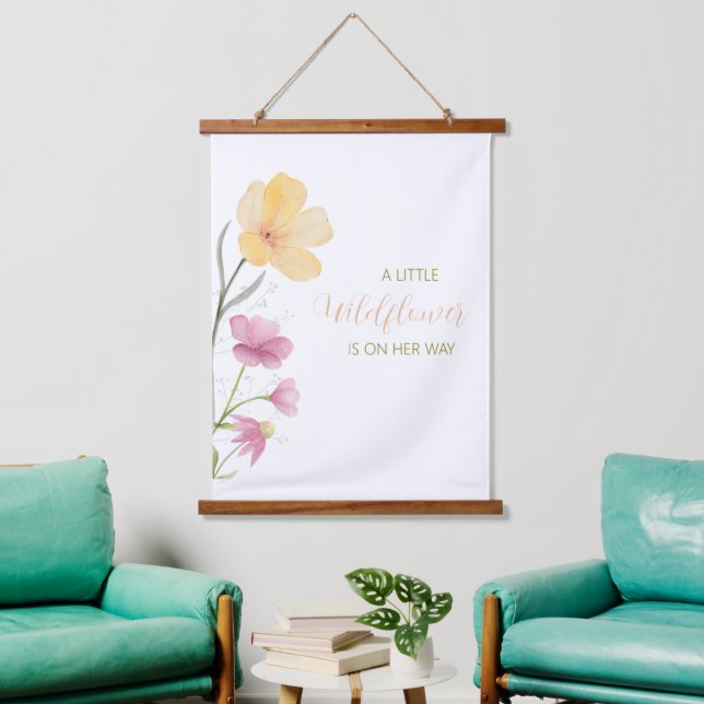 A Little Wildflower is on her way Tapestry (Living Room)