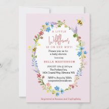 A Little Wildflower Is On The Way Baby Shower