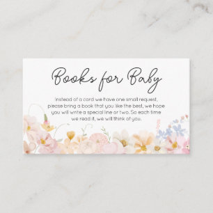 A Little Wildflower Is On The Way Books for Baby Enclosure Card