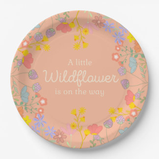 A little wildflower is on the way paper plates