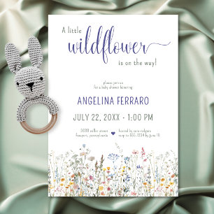 A Little Wildflower Nature Baby Shower Invitation