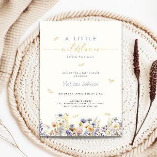 A Little Wildflower Spring Baby Shower Invitation