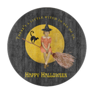 A Little Witch In All Of Us Halloween Cutting Board