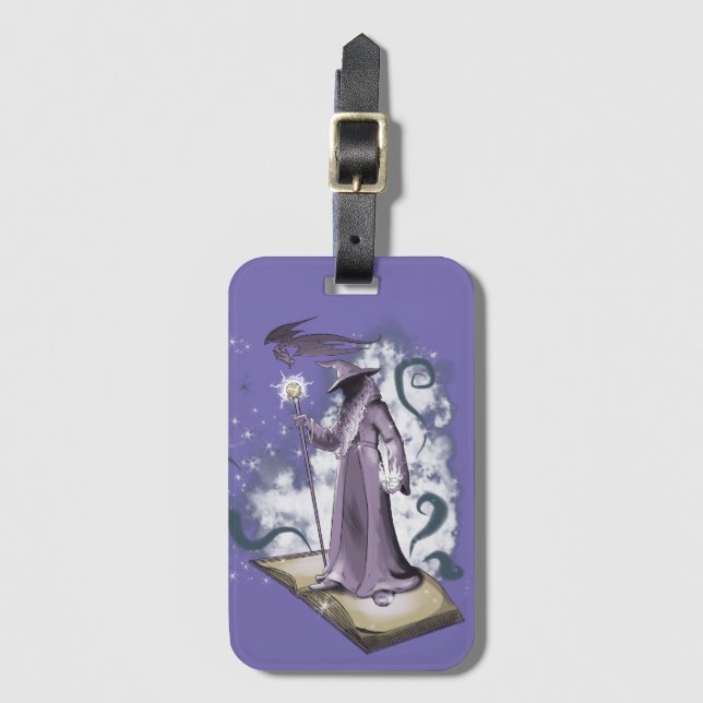 A Little Wizardry Luggage Tag (Front Vertical)