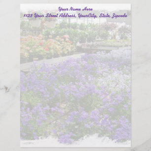 A Local Greenhouse Shows Their Wares Letterhead
