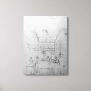 A London Liquor Shop, 1839 Canvas Print