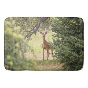 A Lone Deer Bath Mat