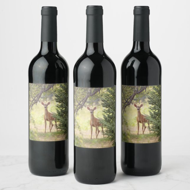 A Lone Deer  Wine Label (Bottles)