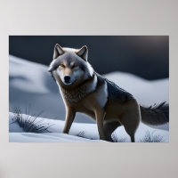 A Lone Wolf on the Hunt
