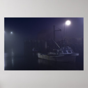 A Lonely Harbour Night fine art print