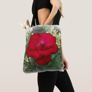 A lonely rose tote bag